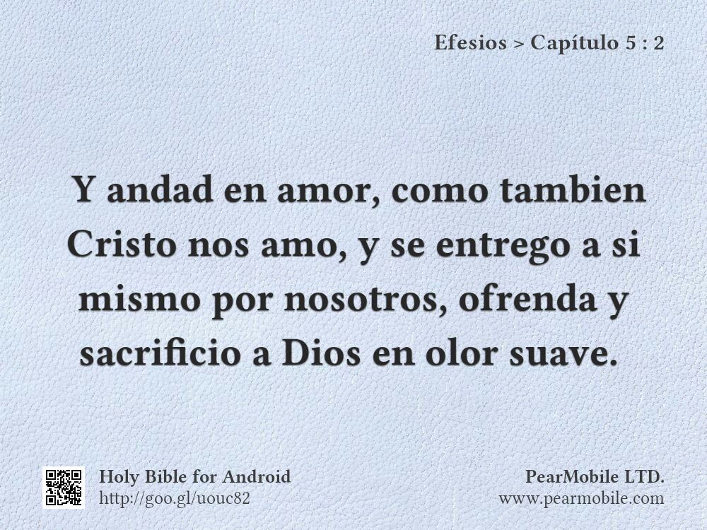 Efesios, Capítulo 5:2
